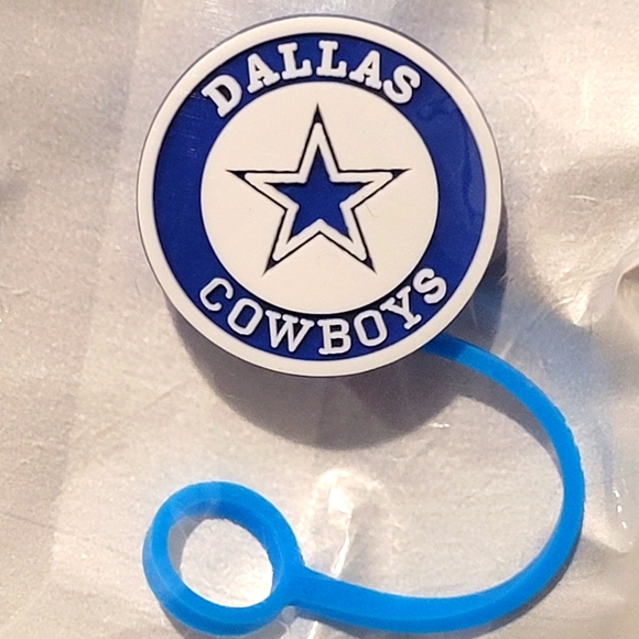 Dallas Cowboys Straw Cover For Stanleys and Starbucks tumblers - Picture 1 of 1